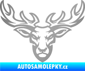 Samolepka Jelen 006 stříbrná metalíza