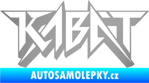 Samolepka Kabát 002 stříbrná metalíza