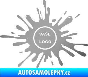 Samolepka Kaňka 003 znak stříbrná metalíza