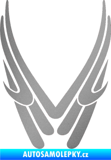 Samolepka Kapota 011 stříbrná metalíza