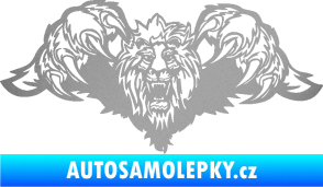 Samolepka Kapota 041 lev stříbrná metalíza