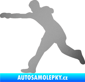 Samolepka Karate 004 levá stříbrná metalíza