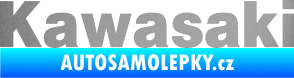 Samolepka Kawasaki stříbrná metalíza