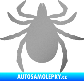 Samolepka Klíště 001 stříbrná metalíza
