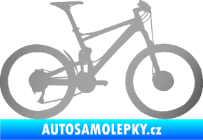 Samolepka Kolo 001 pravá - (horské kolo) stříbrná metalíza