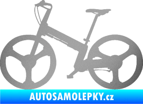 Samolepka Kolo 002 levá stříbrná metalíza