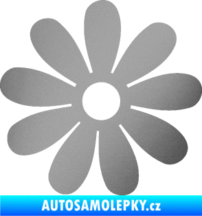 Samolepka Kopretina 001 stříbrná metalíza