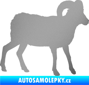 Samolepka Kozel 004 pravá stříbrná metalíza