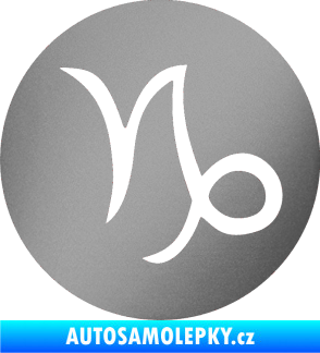 Samolepka Kozoroh 001 - horoskop stříbrná metalíza