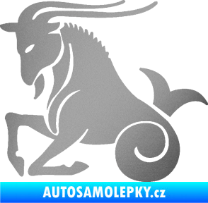 Samolepka Kozoroh 004 levá stříbrná metalíza