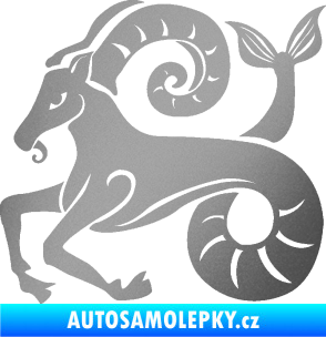 Samolepka Kozoroh 005 levá stříbrná metalíza