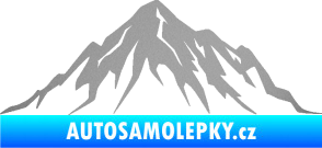 Samolepka Krajina hory 010 pravá stříbrná metalíza