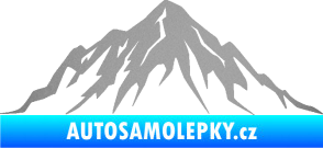 Samolepka Krajina hory 010 levá stříbrná metalíza