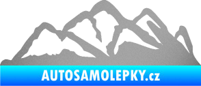 Samolepka Krajina hory 013 pravá stříbrná metalíza
