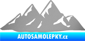 Samolepka Krajina hory 014 pravá stříbrná metalíza