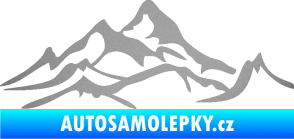 Samolepka Krajina hory 017 pravá stříbrná metalíza