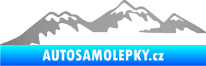 Samolepka Krajina hory 020 levá stříbrná metalíza