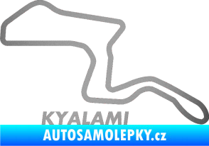 Samolepka Okruh Kyalami stříbrná metalíza