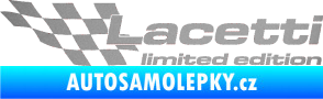 Samolepka Lacetti limited edition levá stříbrná metalíza