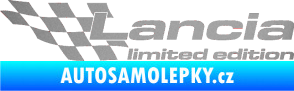 Samolepka Lancia limited edition levá stříbrná metalíza