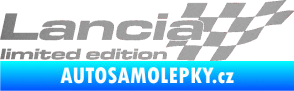 Samolepka Lancia limited edition pravá stříbrná metalíza
