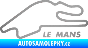 Samolepka Okruh Le Mans stříbrná metalíza