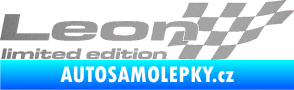 Samolepka Leon limited edition pravá stříbrná metalíza