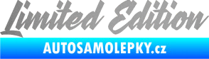 Samolepka Limited edition 003 stříbrná metalíza