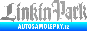 Samolepka Linkin Park 004 stříbrná metalíza