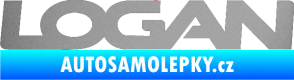 Samolepka Logan stříbrná metalíza