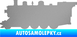 Samolepka Lokomotiva 002 levá stříbrná metalíza