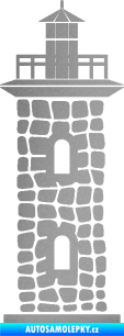 Samolepka Maják 001 stříbrná metalíza