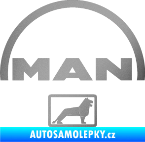 Samolepka MAN - Truck stříbrná metalíza
