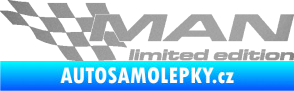 Samolepka MAN limited edition levá stříbrná metalíza