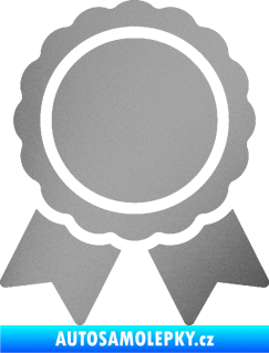 Samolepka Medaile 001 stříbrná metalíza