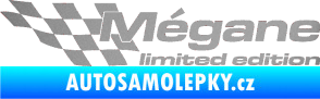 Samolepka Mégane limited edition levá stříbrná metalíza