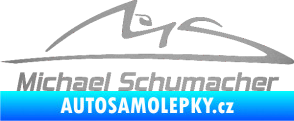 Samolepka Michael Schumacher 002 stříbrná metalíza