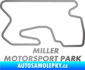 Samolepka Okruh Miller Motorsport Park outer stříbrná metalíza