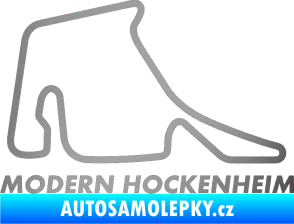 Samolepka Okruh Modern Hockenheim stříbrná metalíza