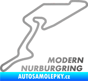 Samolepka Okruh Modern Nurburgring stříbrná metalíza
