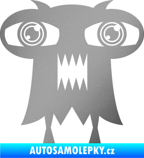 Samolepka Monstrum 003 levá stříbrná metalíza