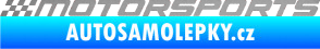 Samolepka Motorsports 001 stříbrná metalíza