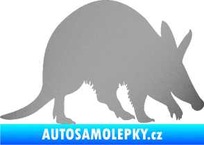 Samolepka Mravenečník 002 pravá stříbrná metalíza