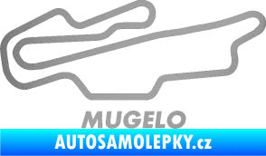 Samolepka Okruh Mugelo stříbrná metalíza