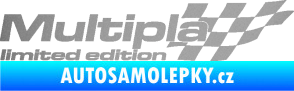 Samolepka Multipla limited edition pravá stříbrná metalíza
