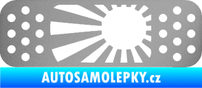 Samolepka Náplast 002 levá stříbrná metalíza