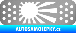 Samolepka Náplast 002 pravá stříbrná metalíza