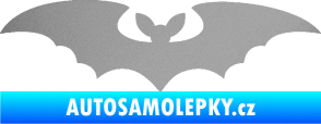 Samolepka Netopýr 006 stříbrná metalíza