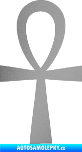 Samolepka Nilský kříž Ankh stříbrná metalíza