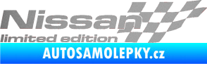 Samolepka Nissan limited edition pravá stříbrná metalíza